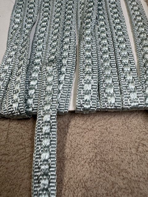 Upholstery Flat Braid Trim - Ice Blue - Soft Options upholstery trim