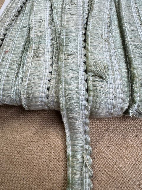 Upholstery Brush Fringe/ Ruche Trim - Snow