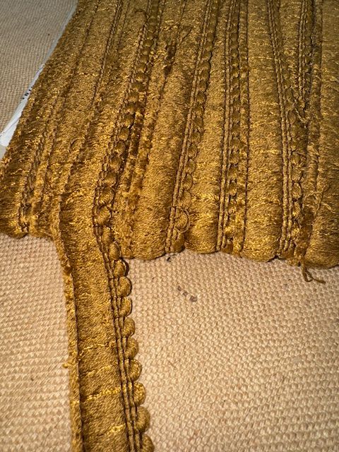 Upholstery Brush Fringe/ Ruche Trim - Egyptian Bronze - Soft Options upholstery trim
