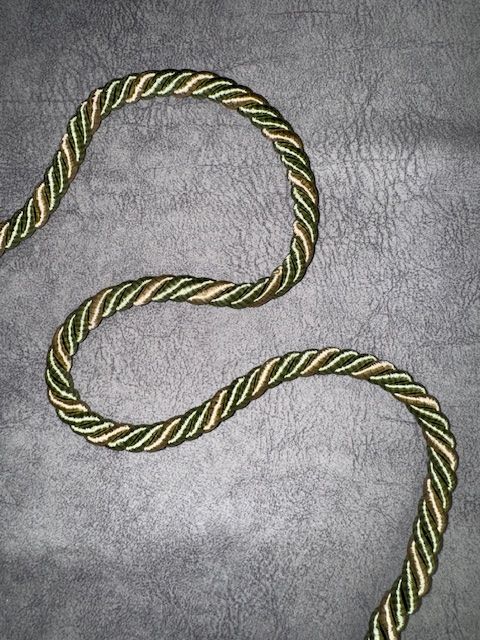 Upholstery Decorative Finishing Cord - Pistachio & Cream Mix