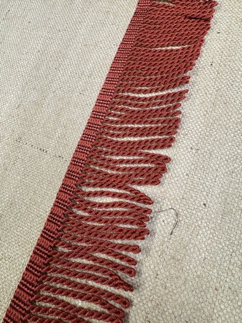 Upholstery Spectrum Roman Fringe - Braided top Rope - Rust