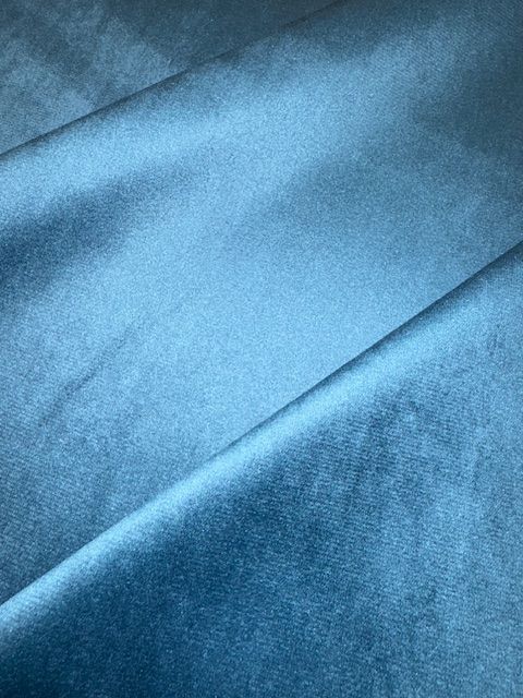 Rosemount Monaco Teal Luxury Soft feel Velvet Upholstery Fabric