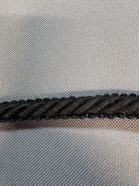 Upholstery Flanged Cord - Black