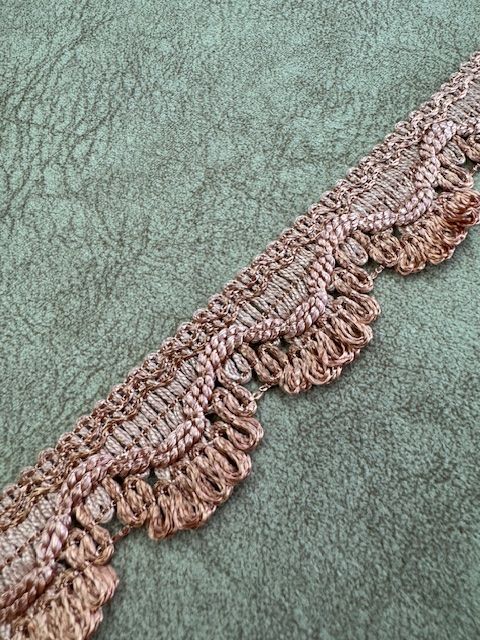 Upholstery Scalloped Decorative Fringe - Soft Coral