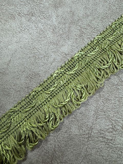 Upholstery Looped Tassel Fringe - Apple Green