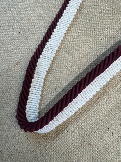 Upholstery Flanged Cord Trim - Deep Burgundy