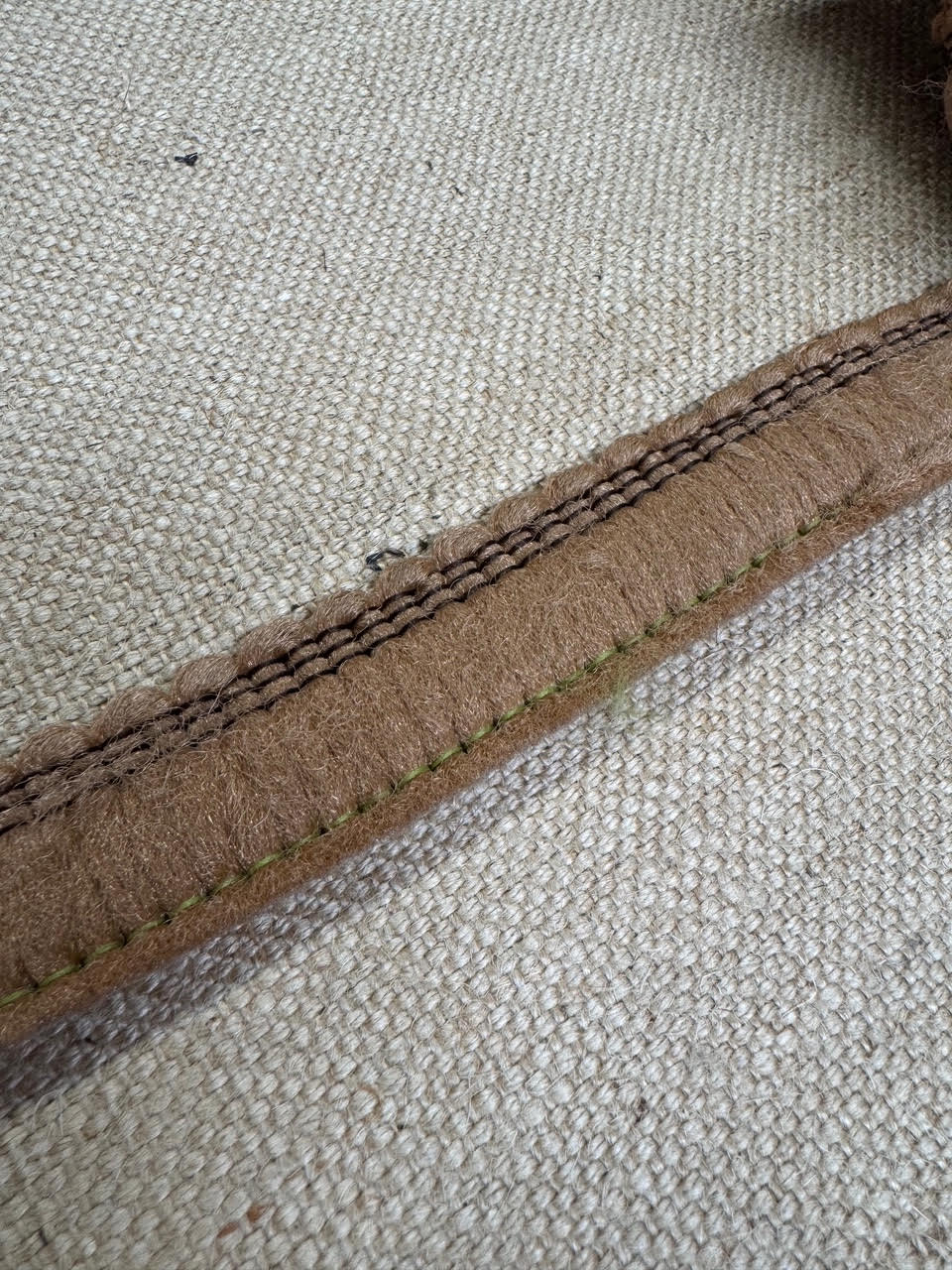 Upholstery Brush Fringe/ Ruche Trim - Mocha Brown