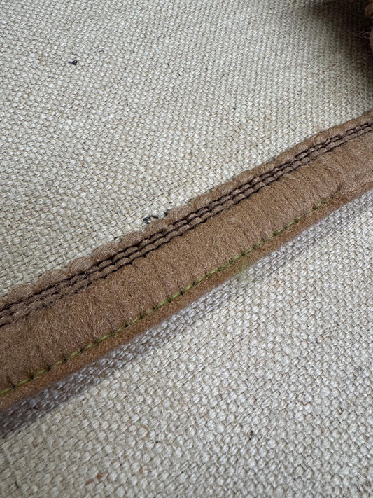 Upholstery Brush Fringe/ Ruche Trim - Mocha Brown