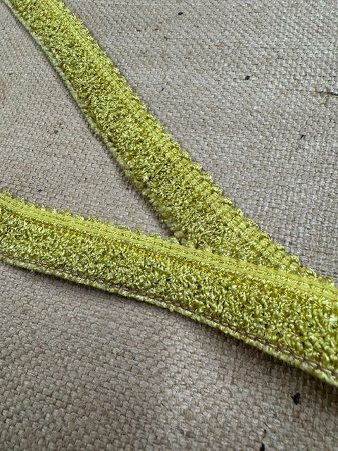 Upholstery Brush Fringe/ Ruche Trim - Egyptian Gold