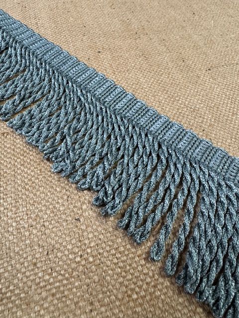Upholstery Spectrum Roman Fringe - Braided top Rope  - Steel Blue