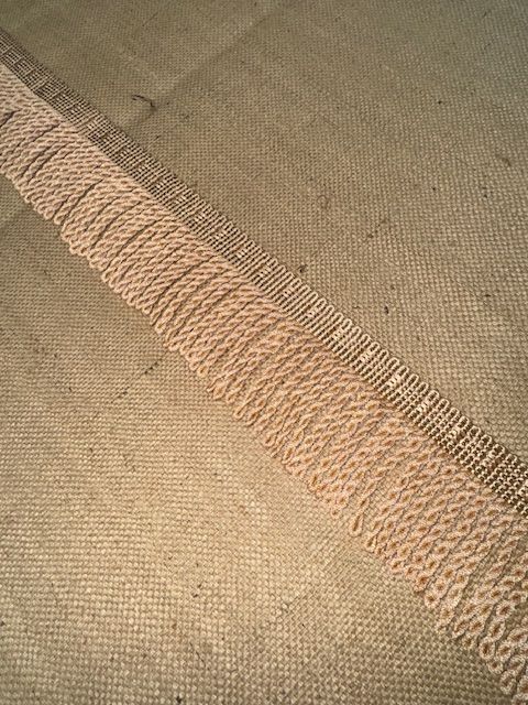 Upholstery Spectrum Roman Fringe - Braided top Rope - Light Peach