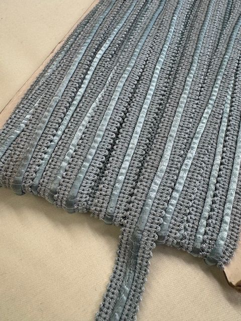 Upholstery Braid/Gimp Trim - Silver Blue - Soft Options upholstery trim