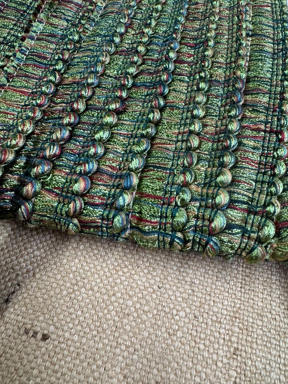 Upholstery Brush Fringe/ Ruche Trim - Grass Green - Soft Options upholstery trim