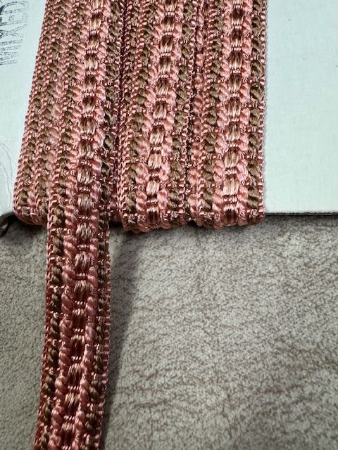 Upholstery Flat Braid Trim - Old Pink - Soft Options upholstery trim