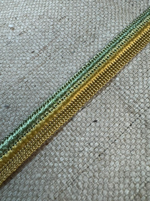 Upholstery Decorative Multi-colour Braid Trim - Green Gold Medley