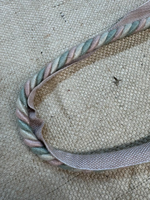 Upholstery Flanged Cord Trim - Pink Mint Twist