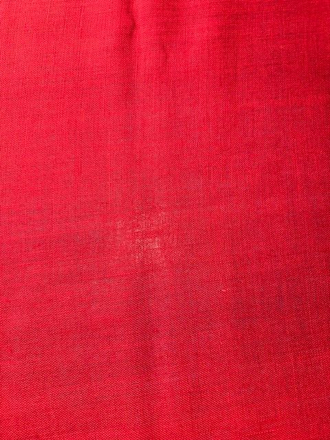 Red Hessian Decorative Fabric - Fire Retardant