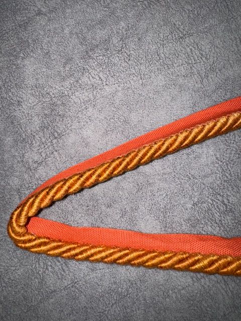 Upholstery Flanged Cord - Orange