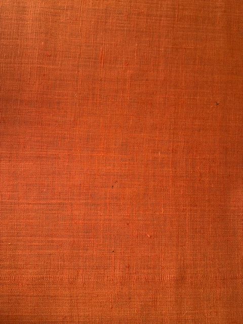 Orange Hessian Decorative Fabric - Fire Retardant