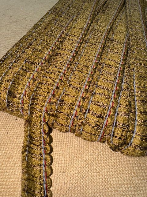 Upholstery Brush Fringe/ Ruche Trim - Walnut Shell