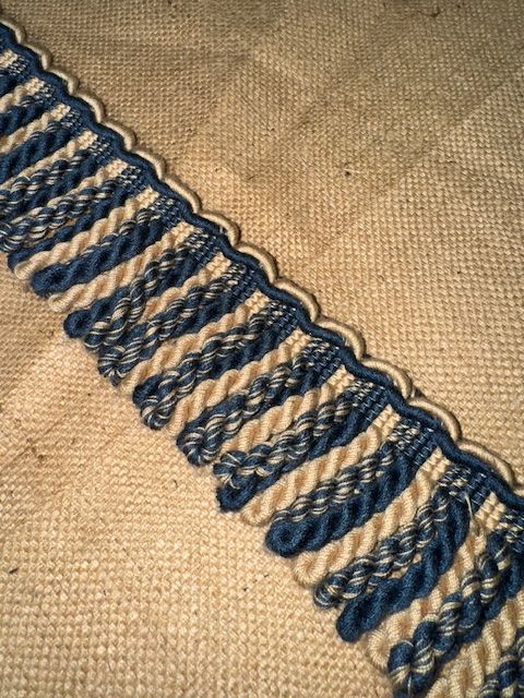 Upholstery Spectrum Bullion Fringe - Blue Cream