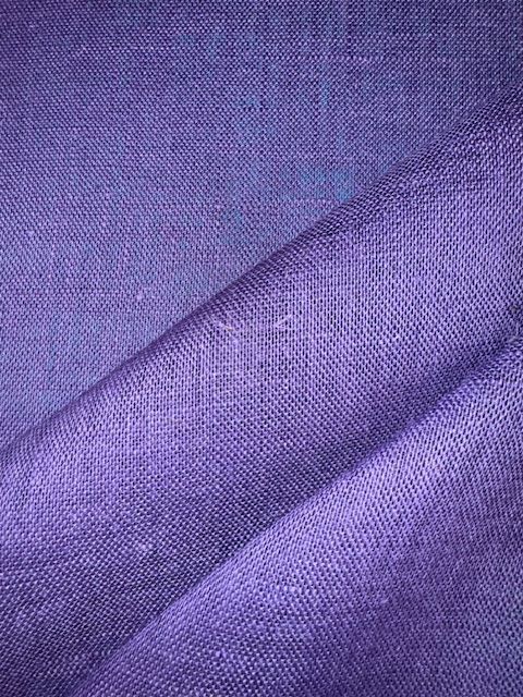 Violet Hessian Decorative Fabric - Fire Retardant