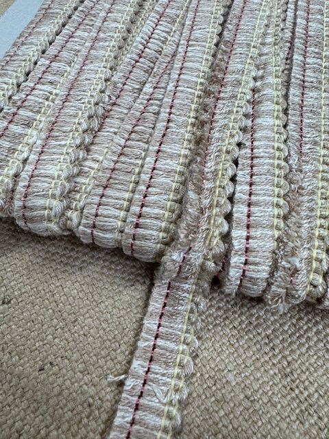 Upholstery Brush Fringe/ Ruche Trim - Sugar Cookie - Soft Options upholstery trim