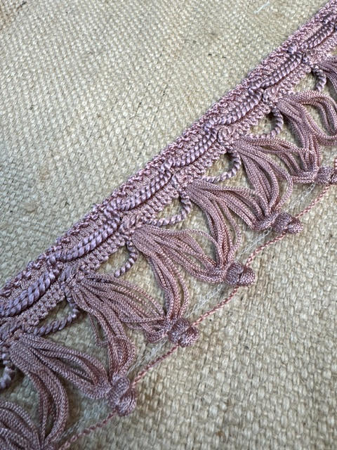Upholstery Haberdashery fringe - Dust Pink