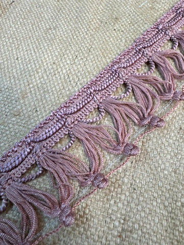 Upholstery Haberdashery fringe - Dust Pink