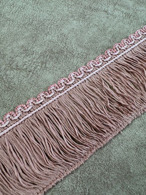 Upholstery Swing Fringe - Soft Pink