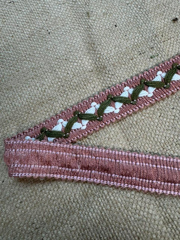 Upholstery Haberdashery Wide Decorative Braid - Salmon Pistachio Mix