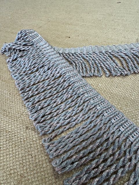 Upholstery Spectrum Roman Fringe - Braided top Rope  - Blue/Pink Dusk - Soft Options upholstery trim Soft Options Fabric Supplies