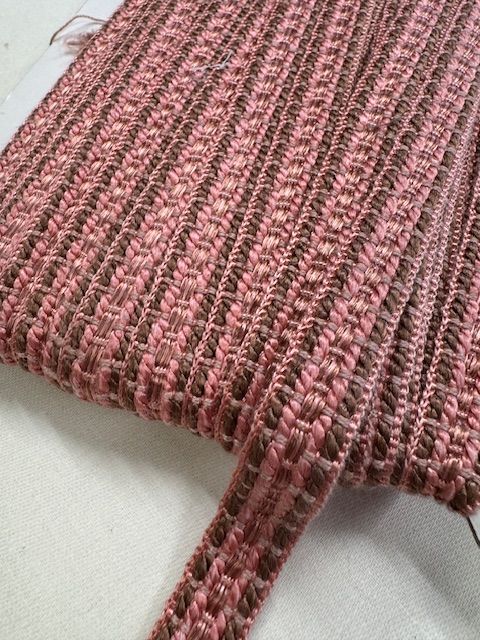 Upholstery Braid/Gimp Trim - Salmon & Brown Mix - Soft Options upholstery trim