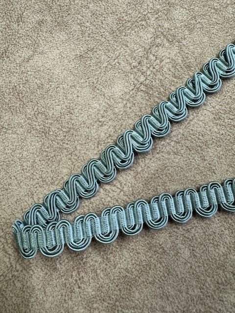 Upholstery Scroll Gimp/Braid Trim - French Blue