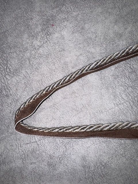 Upholstery Flanged Cord - Grey & Brown Mix