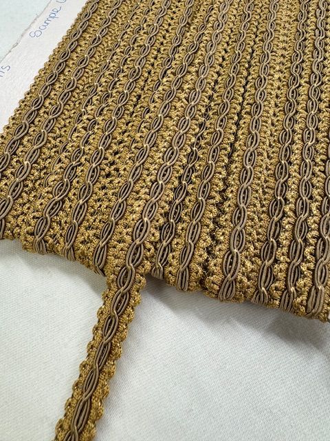 Upholstery Braid/Gimp Trim - Antique Gold - Soft Options upholstery trim
