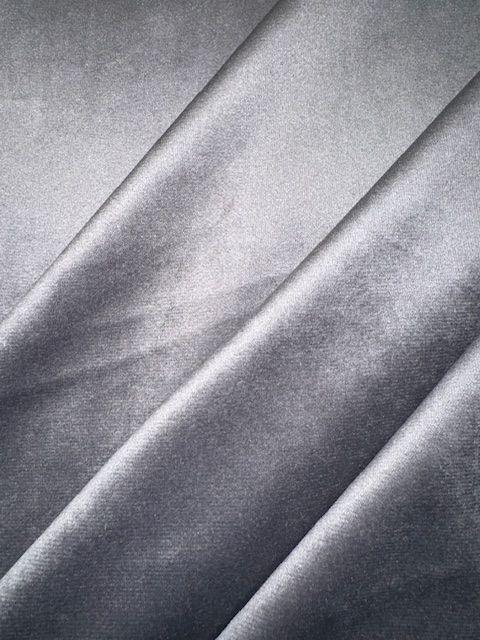 Rosemount Monaco Grey Luxury Soft feel Velvet Upholstery Fabric