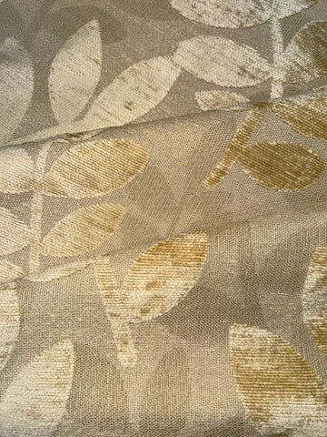 Uppingham Natural Leaf Polsterstoff mit Flachgewebe