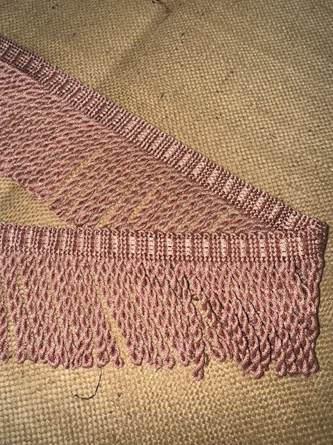 Upholstery Spectrum Roman Fringe - Braided top Rope - Candy Pink