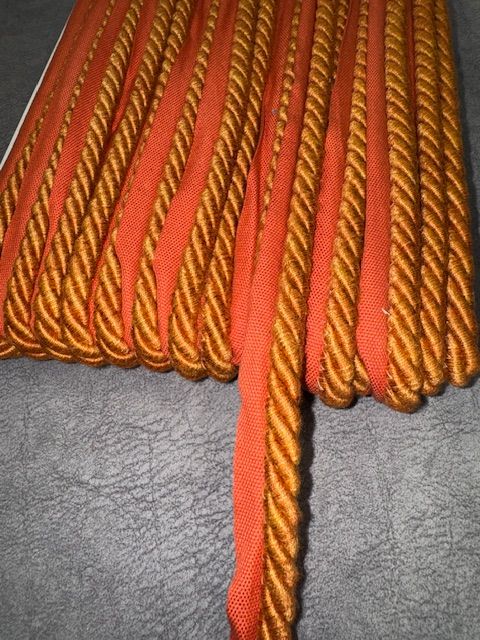 Upholstery Flanged Cord - Orange - Soft Options upholstery trim
