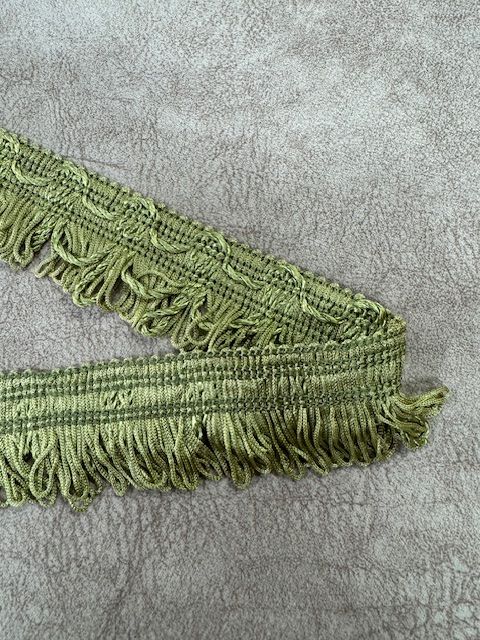 Upholstery Looped Tassel Fringe - Apple Green