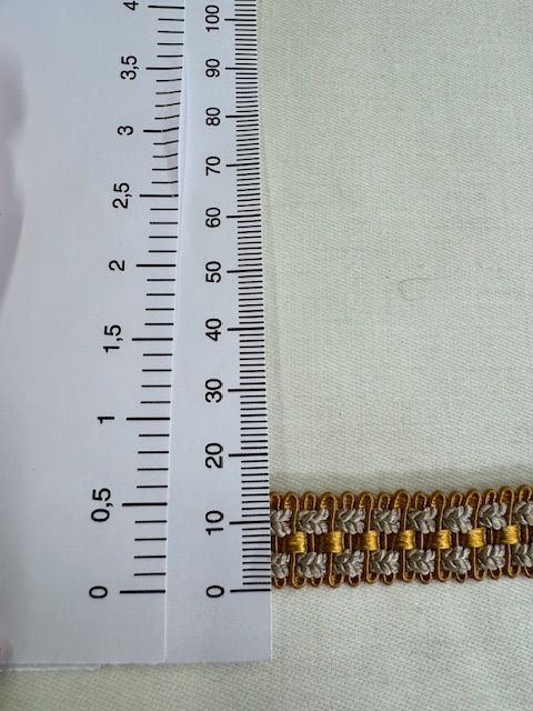 Upholstery Braid/Gimp Trim - Bronze & White Mix
