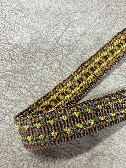 Upholstery Decorative Flat Braid Trim - Brown Pistachio