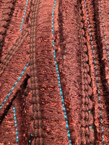 Upholstery Brush Fringe/ Ruche Trim - Rust - Soft Options upholstery trim