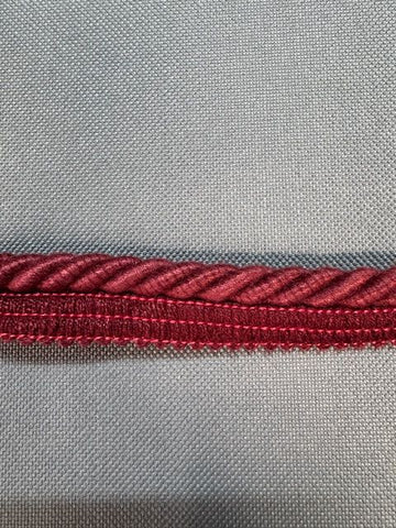 Upholstery Flanged Cord - Rich Burgundy
