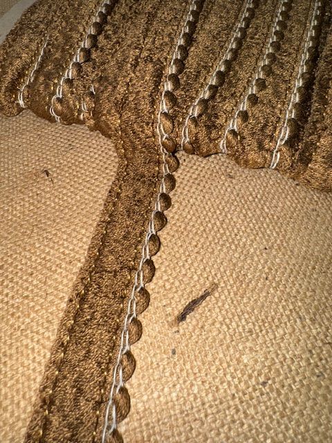Upholstery Brush Fringe/ Ruche Trim - Tawny