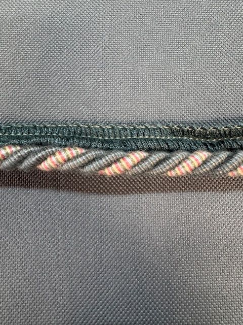 Upholstery Flanged Cord - Teal Pink Mix - Soft Options upholstery trim
