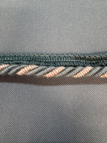 Upholstery Flanged Cord - Teal Pink Mix - Soft Options upholstery trim