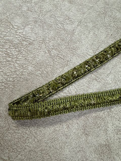 Upholstery Luxury Tufted Boucle Braid Trim - Moss Green