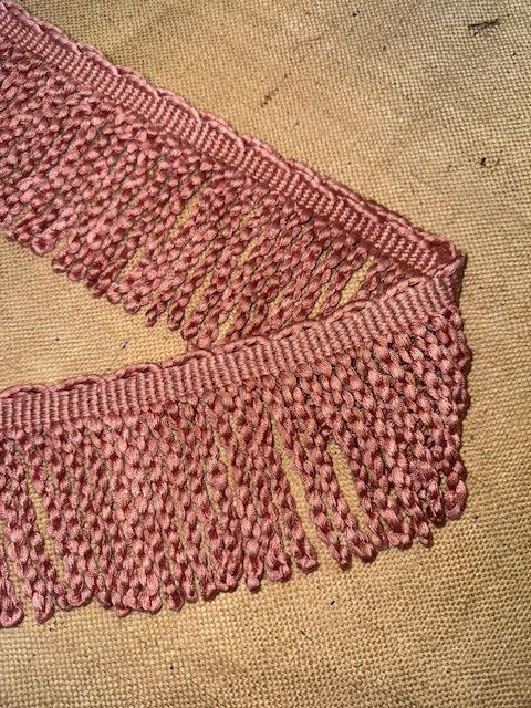 Upholstery Spectrum Heavy Bullion Fringe - Braided top Rope - Velvet Rose Pink